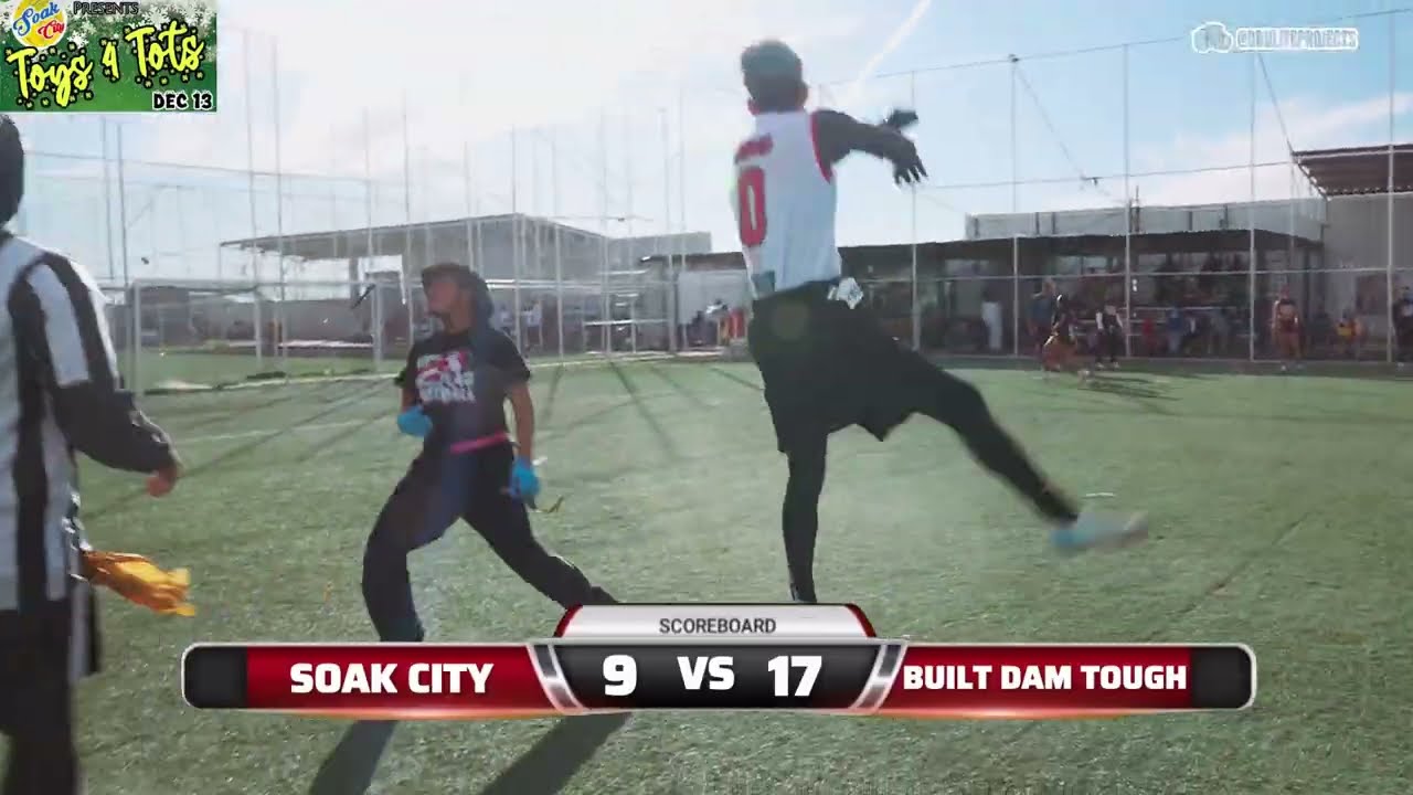 🚩🏈SOAK CITY VS BUILT DAM TOUGH | TOYS 4 TOTS | COED #elpasotexas #flagfootball 