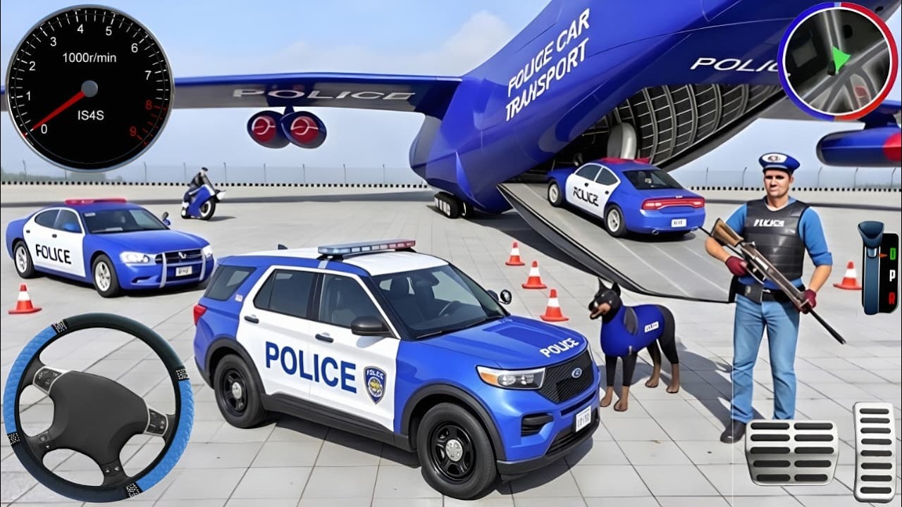 Police Car Chase Simulator 3D Game - Real Cop Cars Driving Simulator 2024 - Android GamePlay