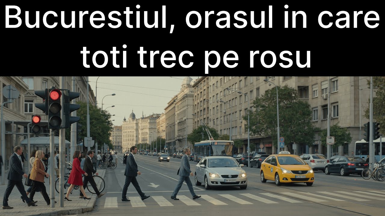 Bucurestiul, orasul in care toti trec pe rosu!