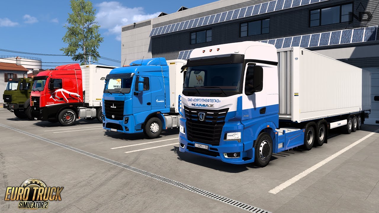 ETS2 Online - Xe Đầu Kéo Kamaz và Cung Đường Chật Hẹp