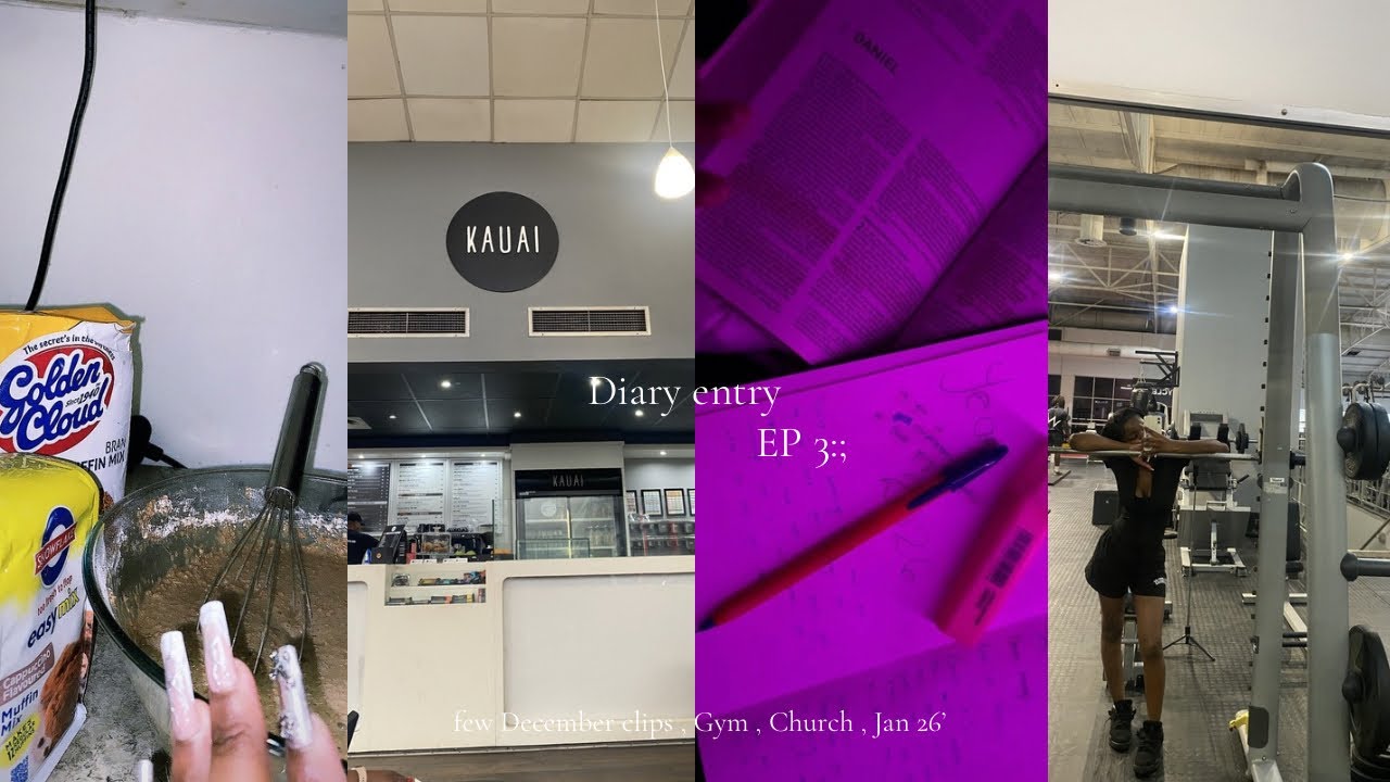 Diary entry episode 3 ::Few December clips , Church , Gym , Jan 26’