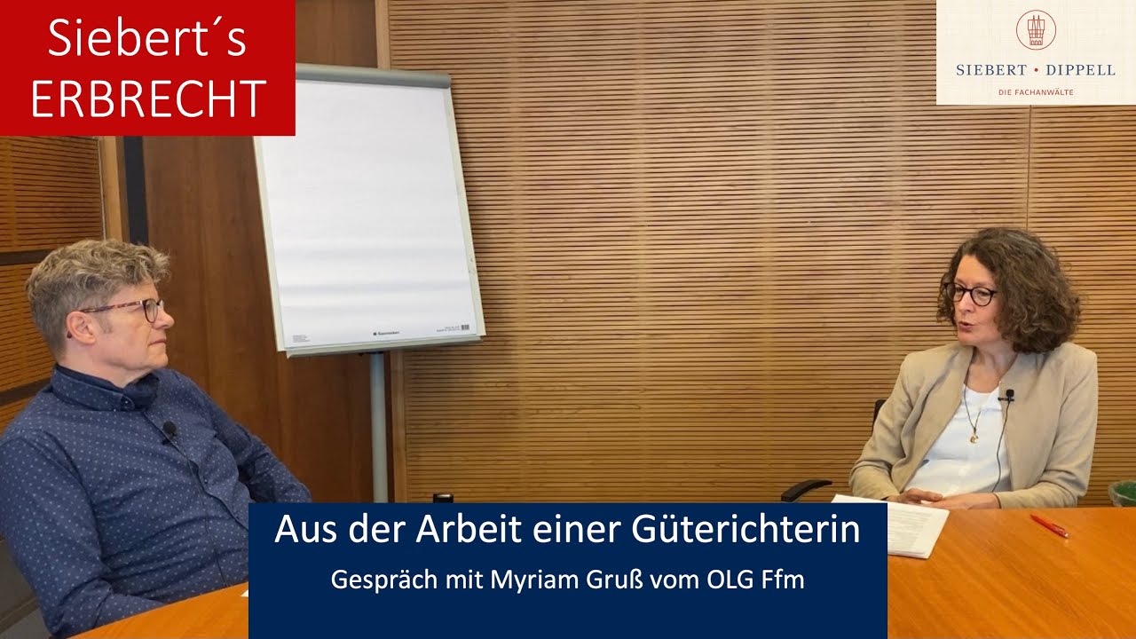 Aus der Arbeit einer Güterichterin
