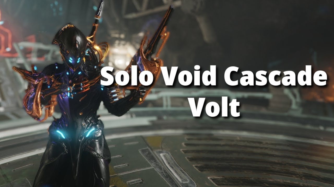 Volt Prime Solo Void Cascade Level Cap | Warframe