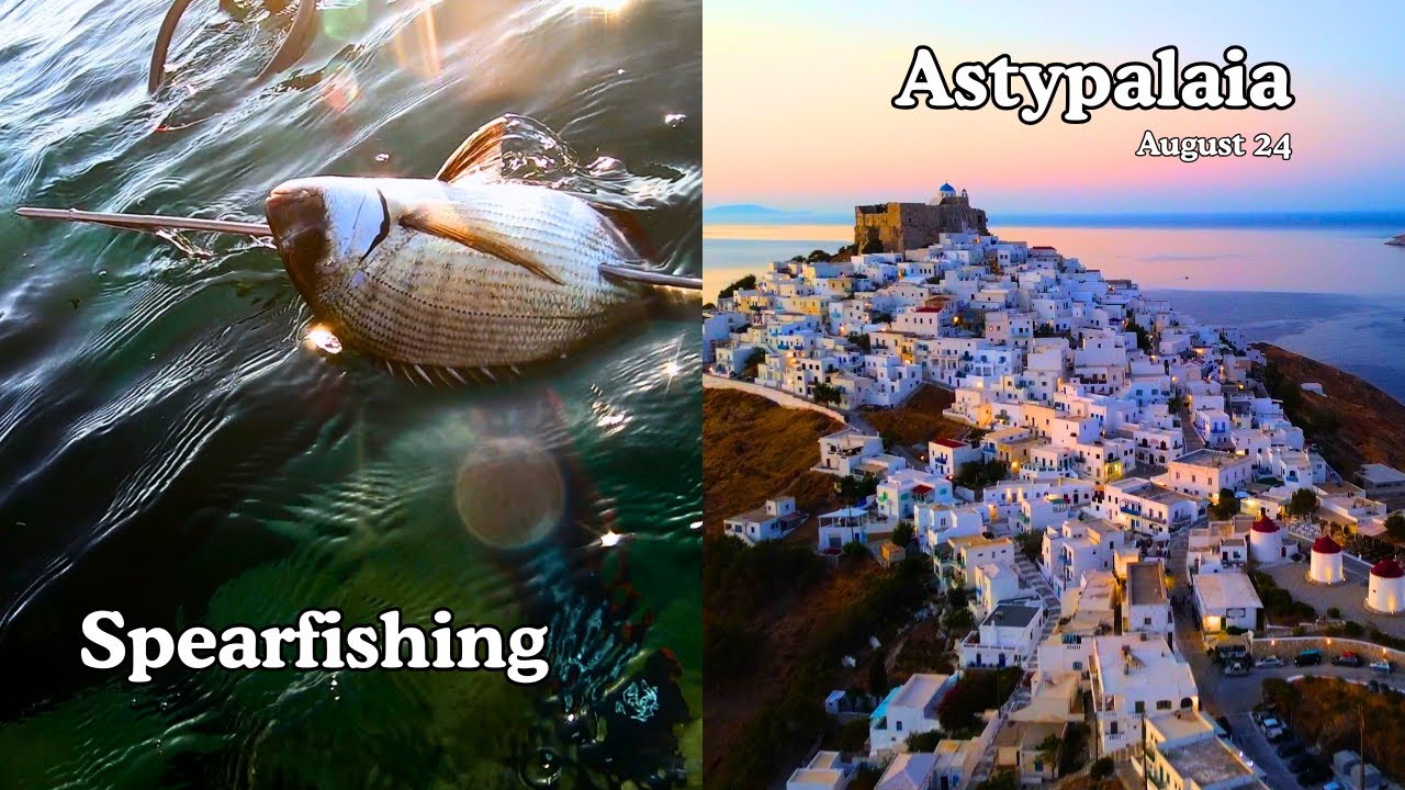 Astypalaia Island | Swallow spearfishing | Family Trip