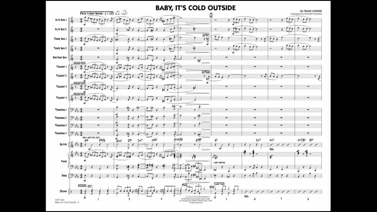 Baby, It's Cold Outside by Frank Loesser/arr. Roger Holmes