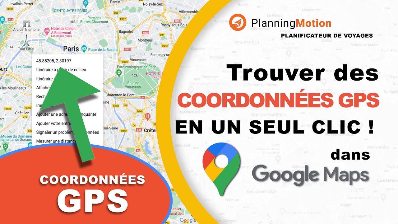 Comment trouver facilement les coordonnées GPS dans Google Maps ? #planningmotion