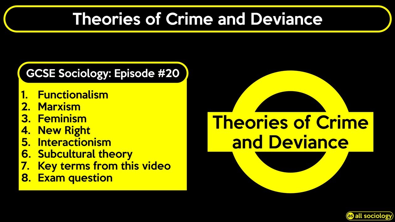 GCSE Sociology Revision - Theories of Crime (Episode 20)