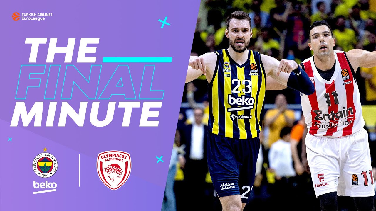 The final minute between Fenerbahce and Olympiacos was CRAZY 🤯