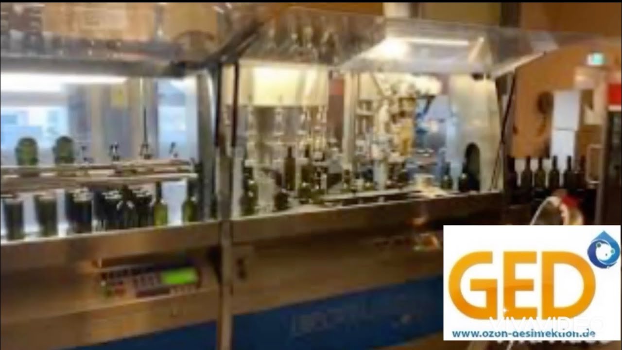 UNIVOG FW5 an Costral Galaxy Ozonwasser Desinfektion bei der Weinabfüllung ozonewater by filling