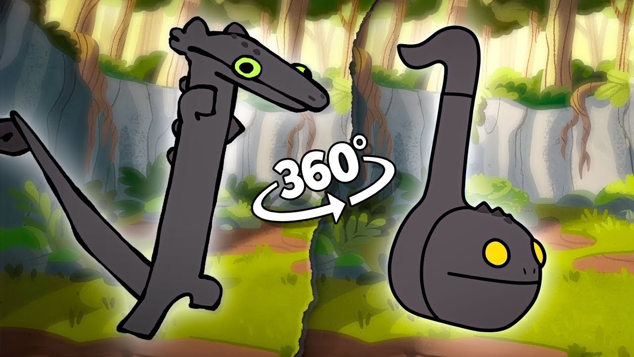 360&ordm; VR Toothless Otamatone Dance