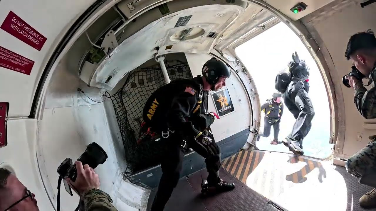 2025 Joint Base Andrews Air Show - Golden Knights jump