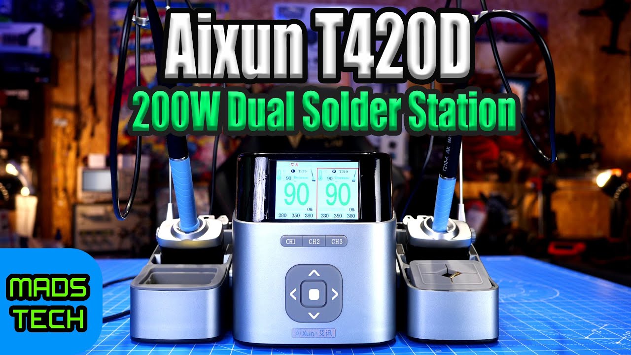 Обзор двухпаечной станции Aixun T420D