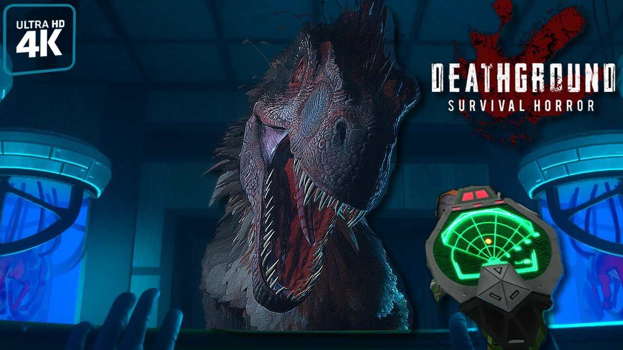 DEATHGROUND - Alien Isolation but with Dinosaurs! - FULL Gameplay Walkthrough 4K 60FPS UHD PC