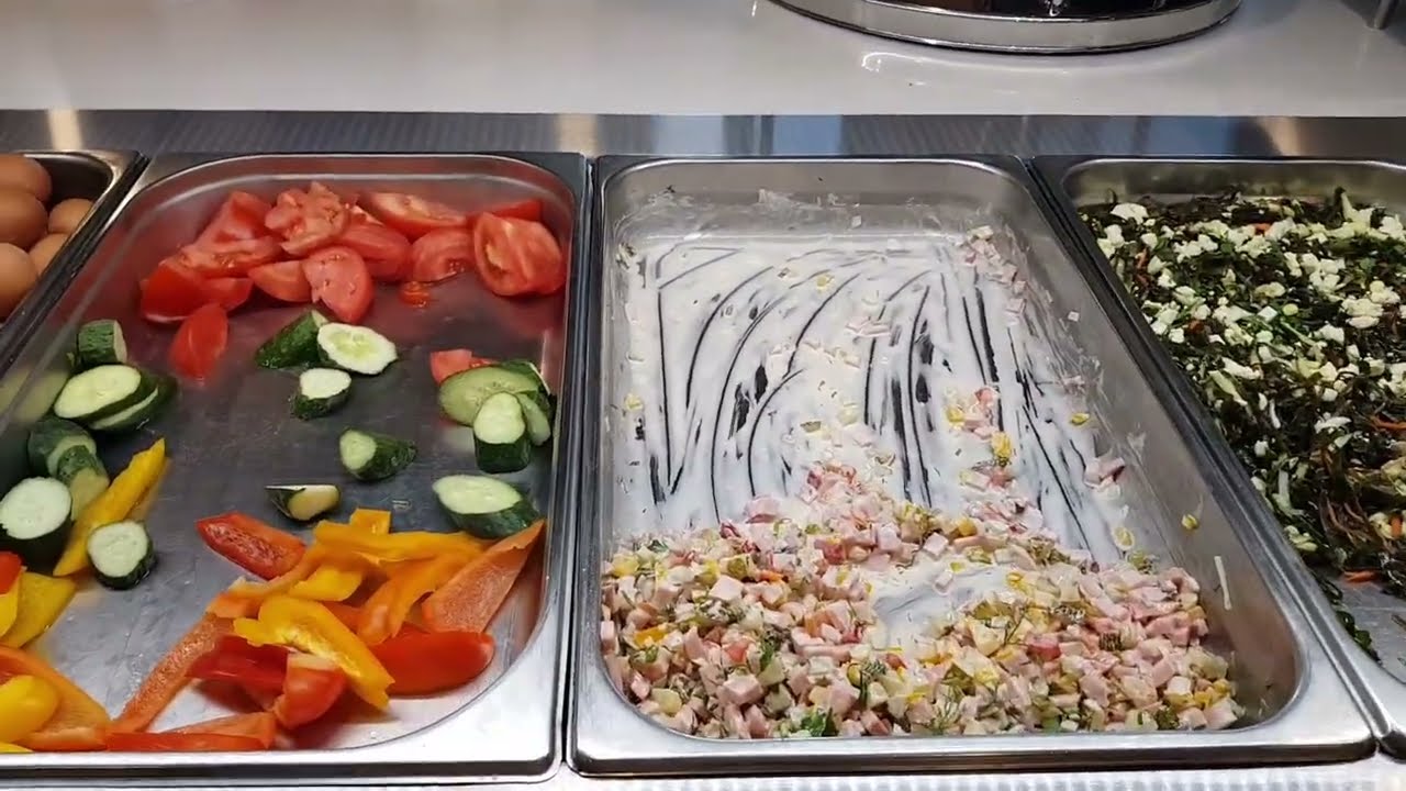 Завтрак в пансионате "Кубань" Геленджик - Сытно и вкусно))