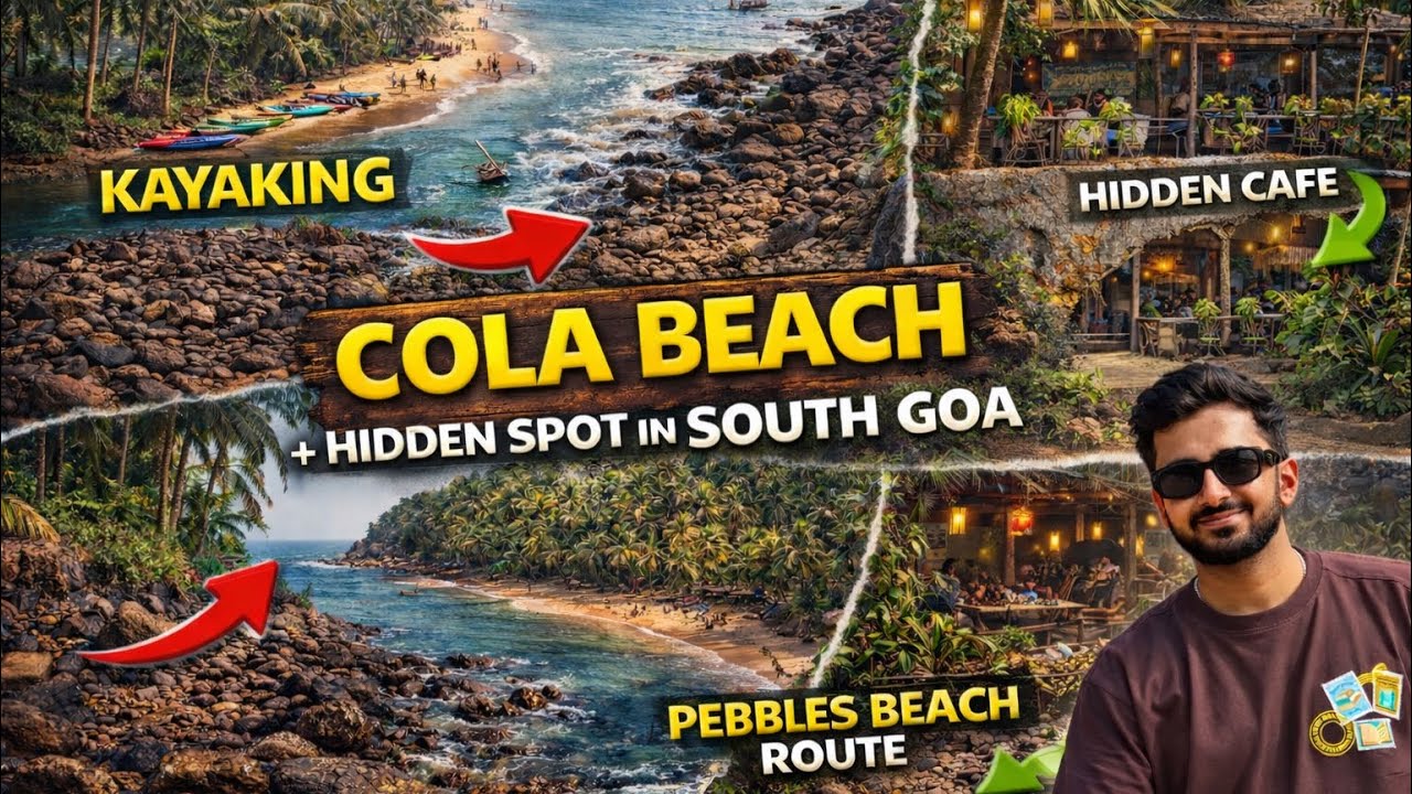 Cola Beach Goa Kayaking Full Guide 🛶 | Avoid Scams 🚫 | Pebbles Beach 🪨 | South Goa Vlog 🌴