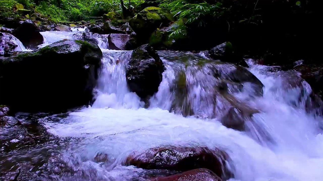 Mountain River Flowing Water Sounds for Deep Sleep and Calm, Natural Night White Noise