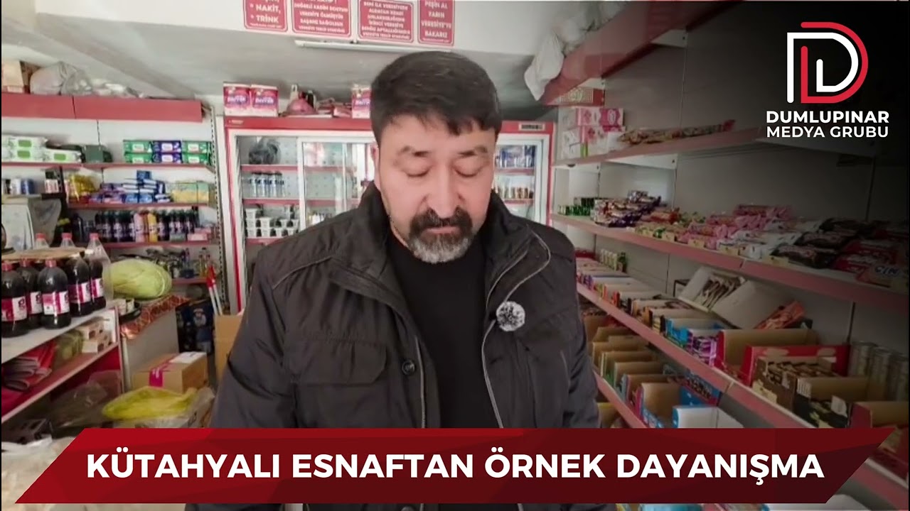 KÜTAHYALI ESNAFTAN ÖRNEK DAYANIŞMA