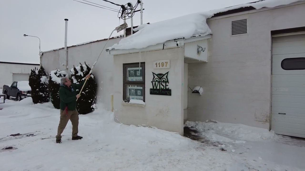 Roof Raking to prevent ice dams