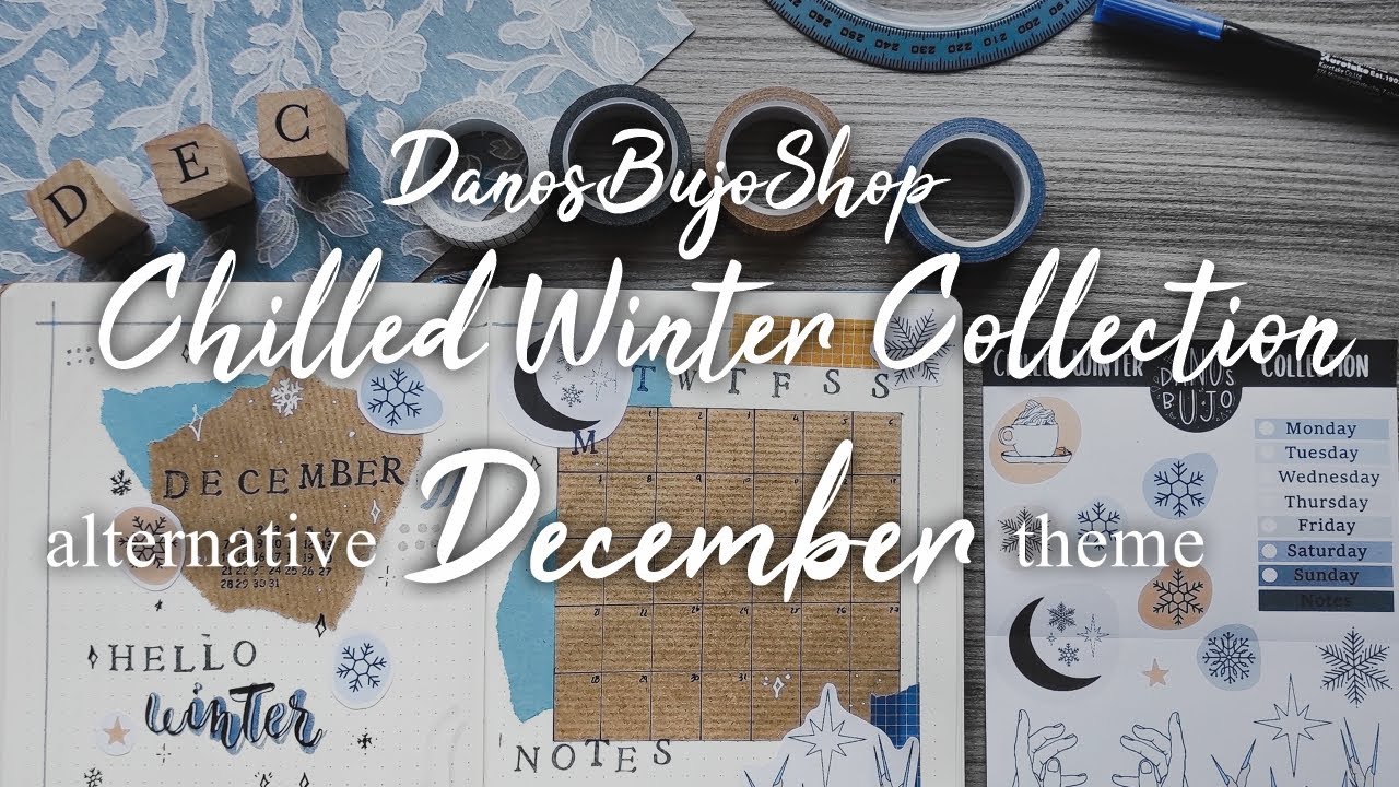 Chilled Winter Collection + GIVEAWAY  | Plan With Me December 2020 Alternative Theme | Dano's Bujo