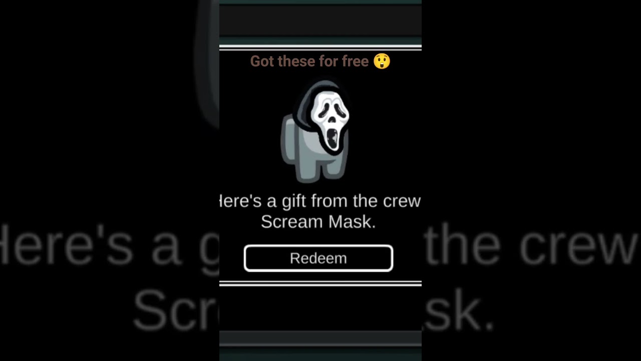 Got this ghost mask for free #ghostmask #amongus #freemask