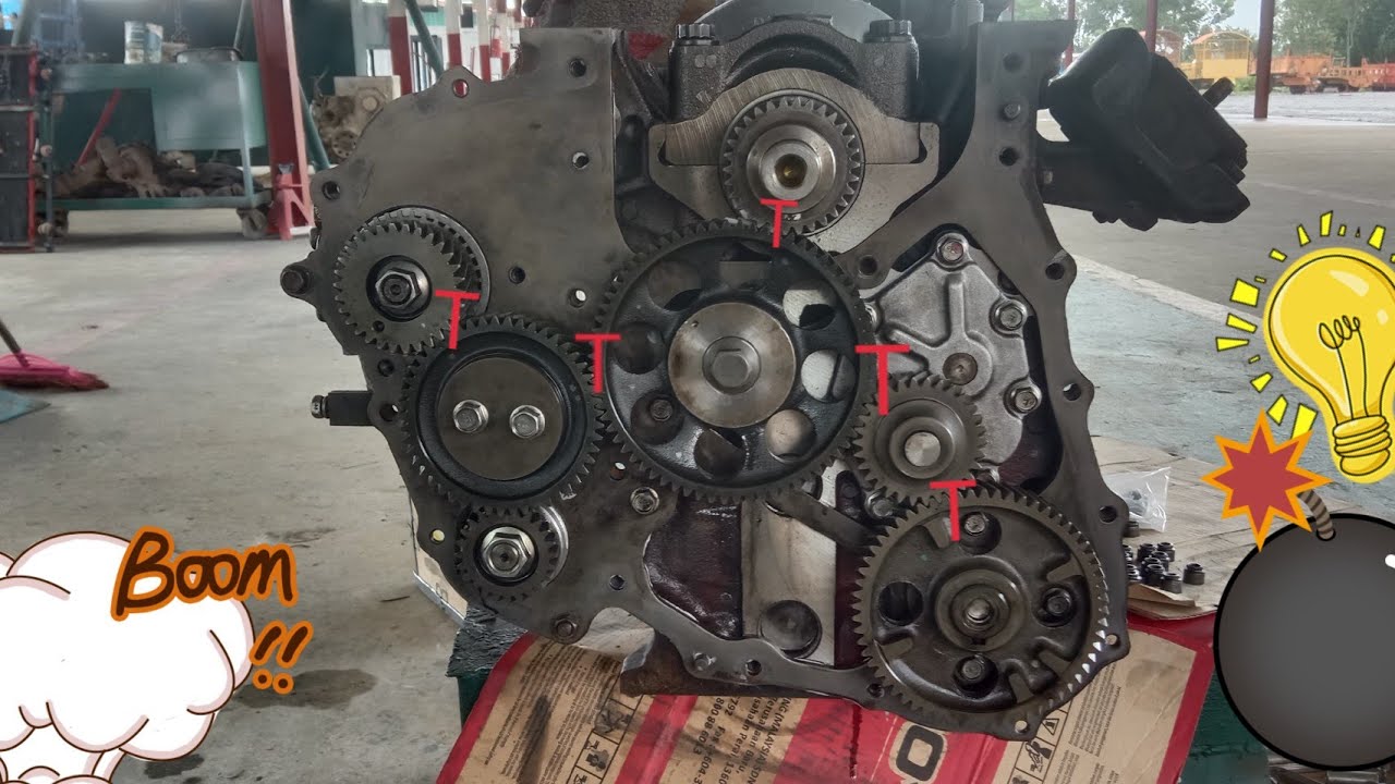 NO4C engine hino 300 timing mark....