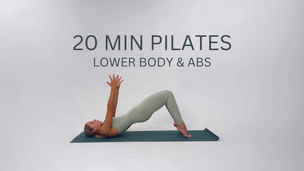20 MIN AT HOME PILATES WORKOUT - lower body & abs focused