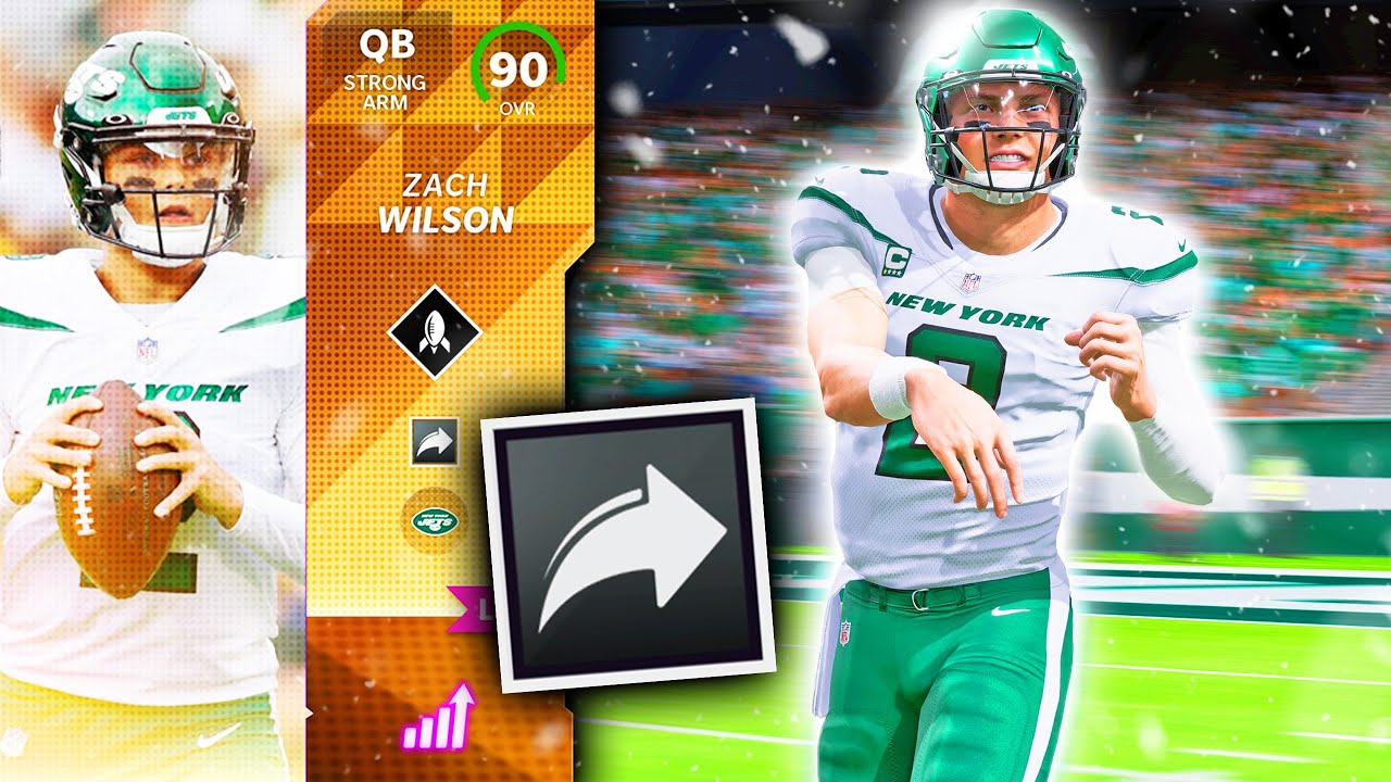 EA MADE ZACH WILSON OUR FIRST GUNSLINGER QB (4 TDs) - Madden 22 Ultimate Team 