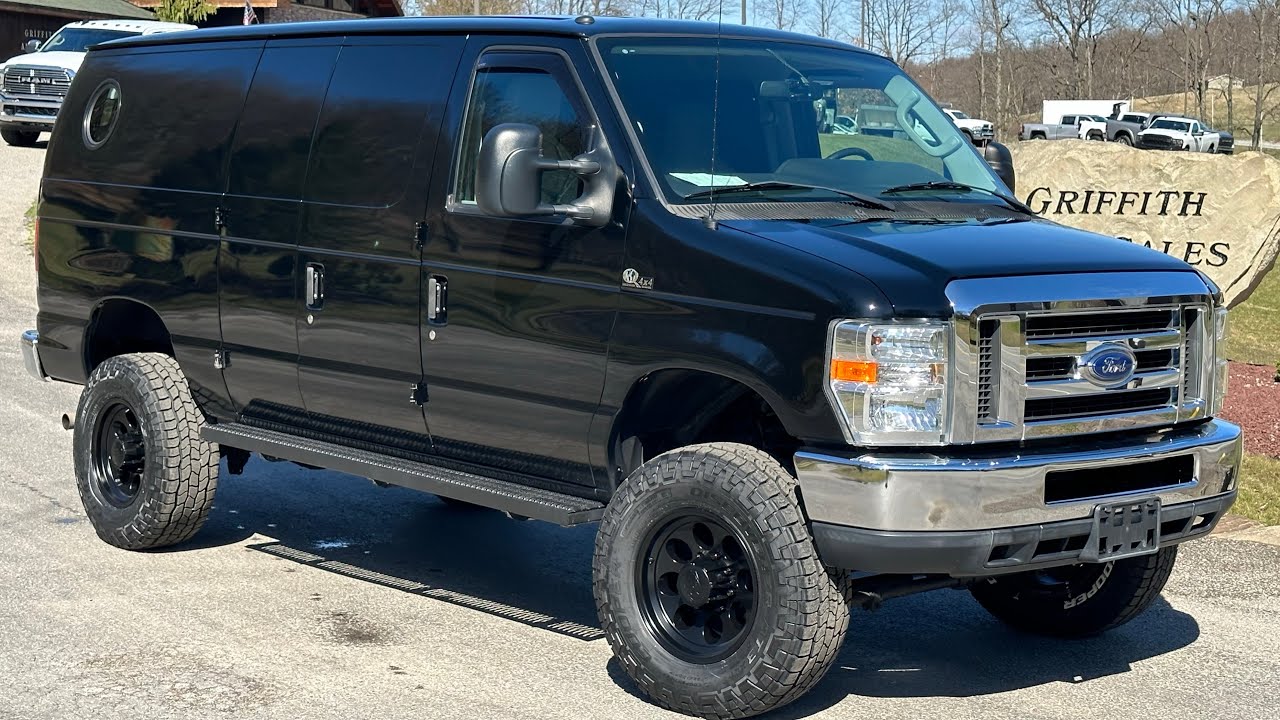 1 Owner - 2014 Ford E-250 SuperDuty Quigley Cargo Van 4x4  @griffithautosales