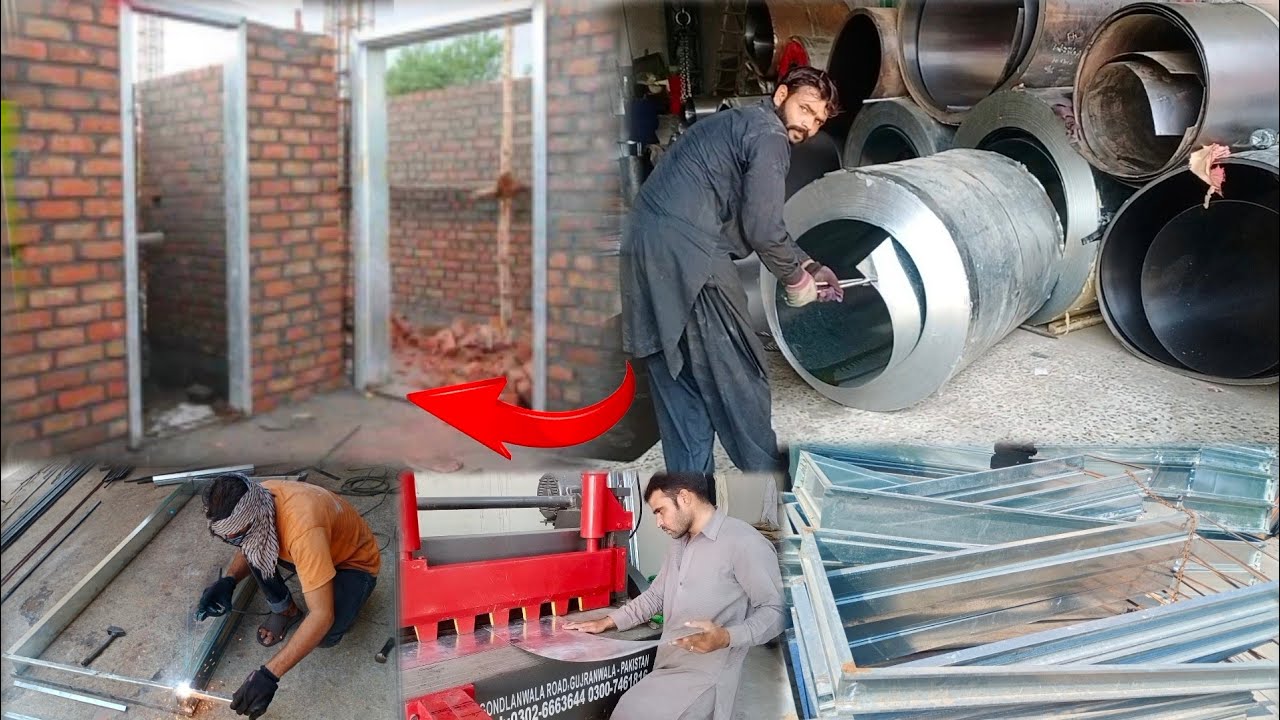 How To make Metal Iron And Steel Door Frame||complete Making With Amazing Skills||Chokhat Making