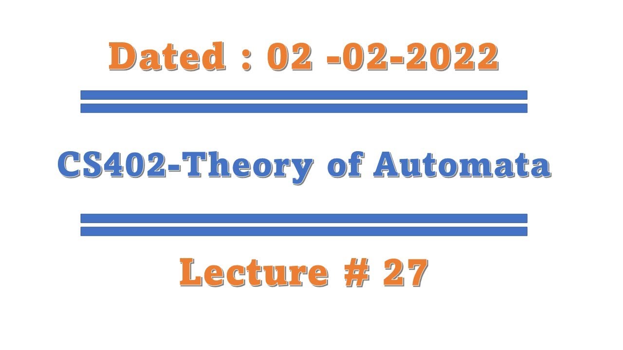 Cs402 short lecture 27 (Pumping lemma version II, proof, examples, Myhill Nerode theorem, examples)