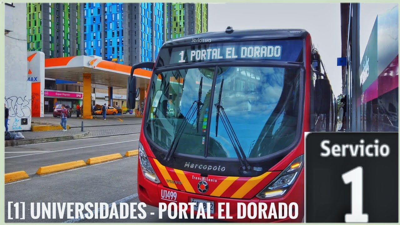 Ruta 1 Centro de Bogotá ➡️ Aeropuerto El Dorado 🚍  Transmilenio Bogotá - Colombia 🇨🇴 [4k/60]
