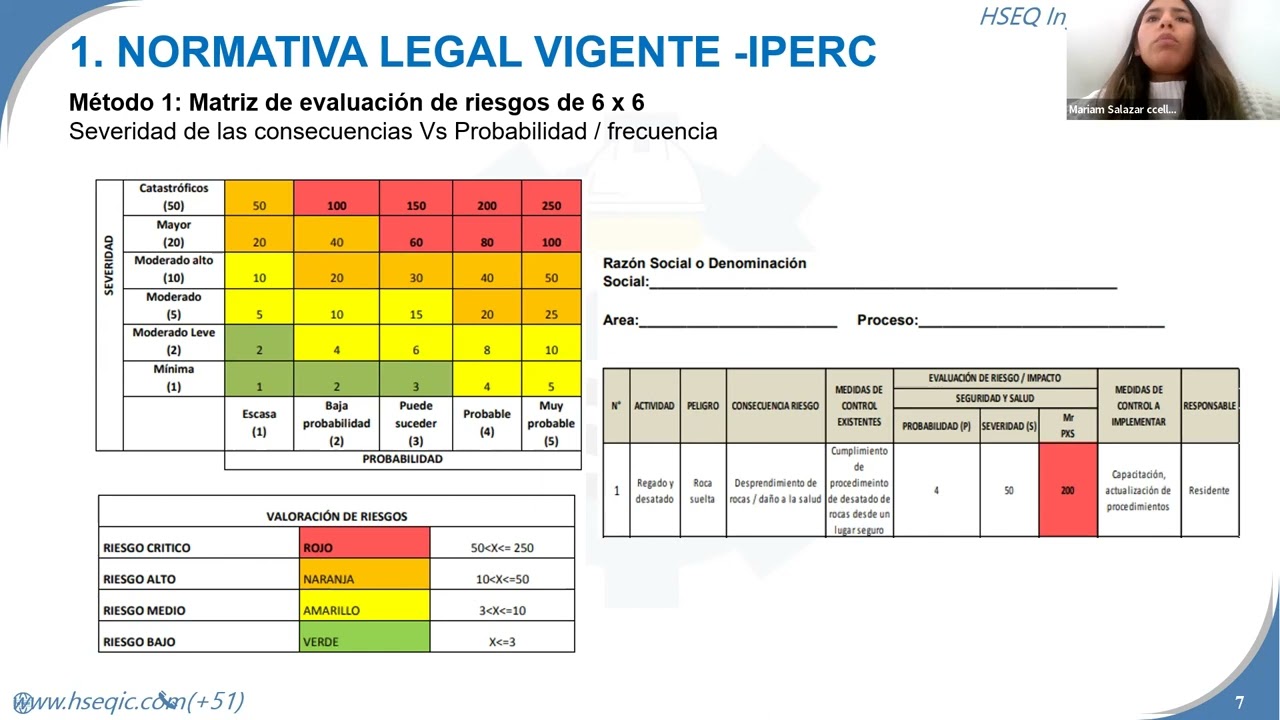 ELABORACIÓN Y ACTUALIZACIÓN DE MATRIZ IPERC Y MODIFICATORIAS, METODOLOGÍA BIOGAVAL Y MAPA DE RIESGO