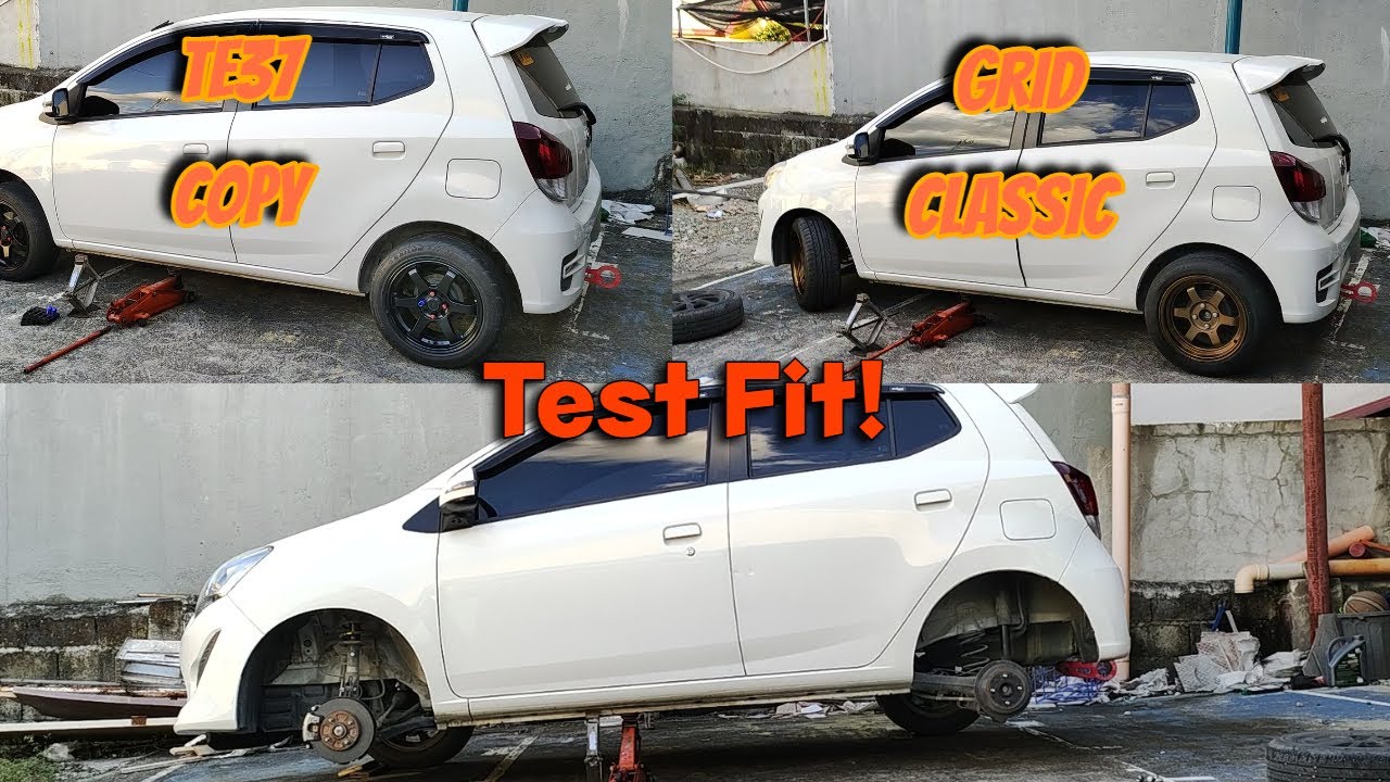 Te37 Test fit Toyota Wigo