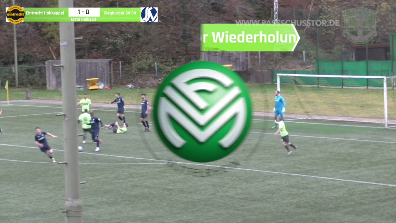 SV Eintracht Hohkeppel vs Siegburger SV I Pass Schuss Tor