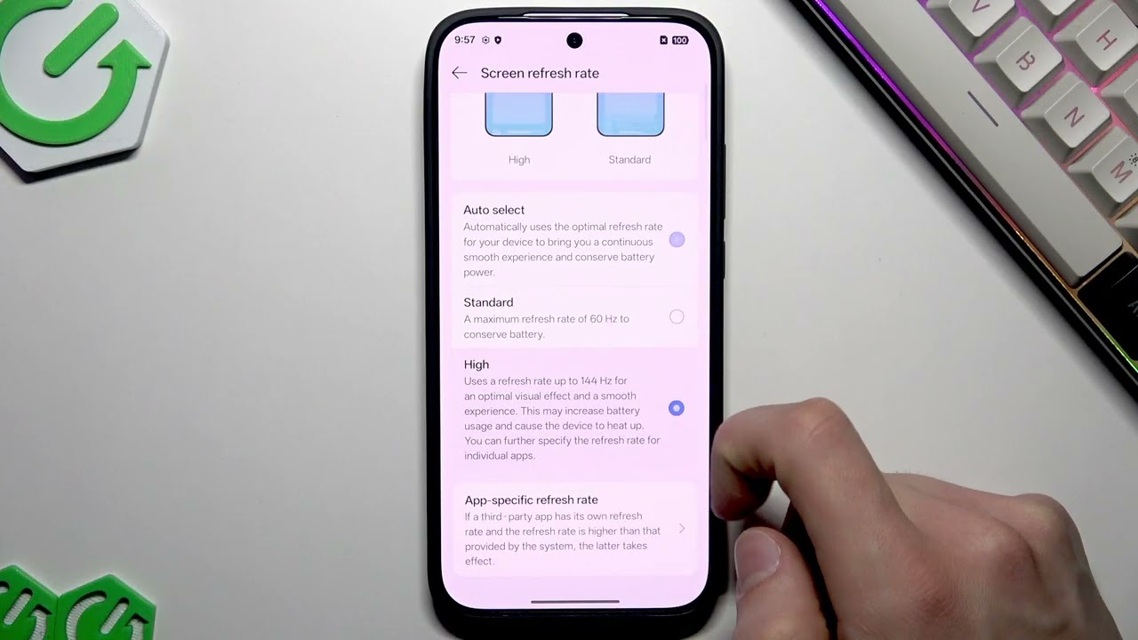 How to Enable 144Hz Refresh Rate on Realme GT8 Pro