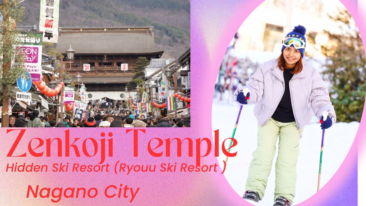 New Year  2026 in Nagano  🇯🇵 | Zenkoji Temple Blessings & Hidden Gem Ryouu Ski Resort ⛷️❄️#temple 🙏