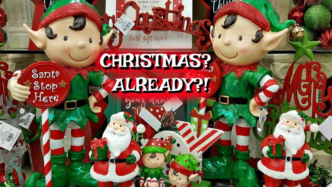 Hobby Lobby CHRISTMAS SNEAK PEEK FALL WALK THROUGH 2018