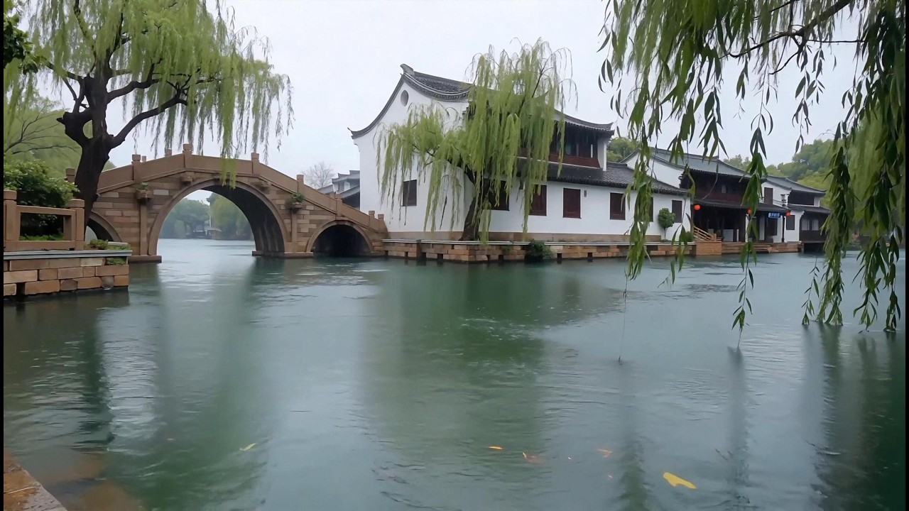 2 Hour Jiangnan Rain Meditation | Nostalgic Dongxiao Flute | 432Hz Healing Music
