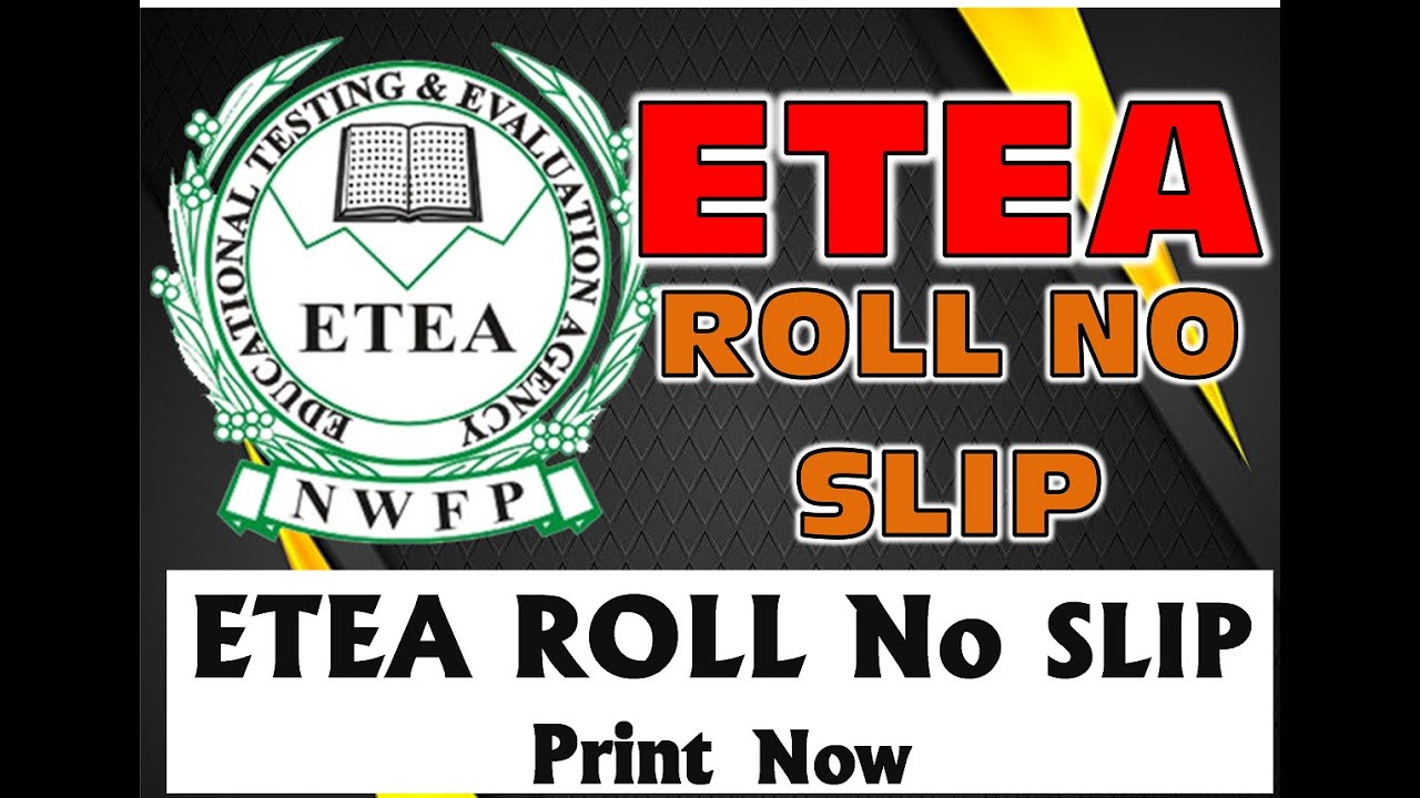 ETEA Roll Number Slip # Download  ETEA Roll Number Slips | ETEA PST | ETEACT SST Test Slips #