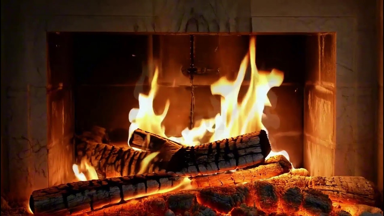 Warm Fireplace Ambience with Soft Crackling Fire for Stress Relief