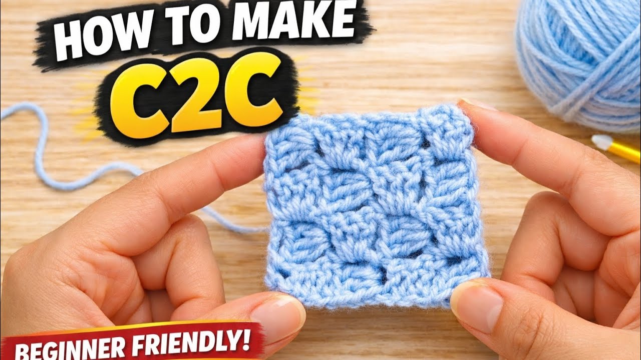 How to Crochet C2C for Beginners (Step-by-Step) Part 1