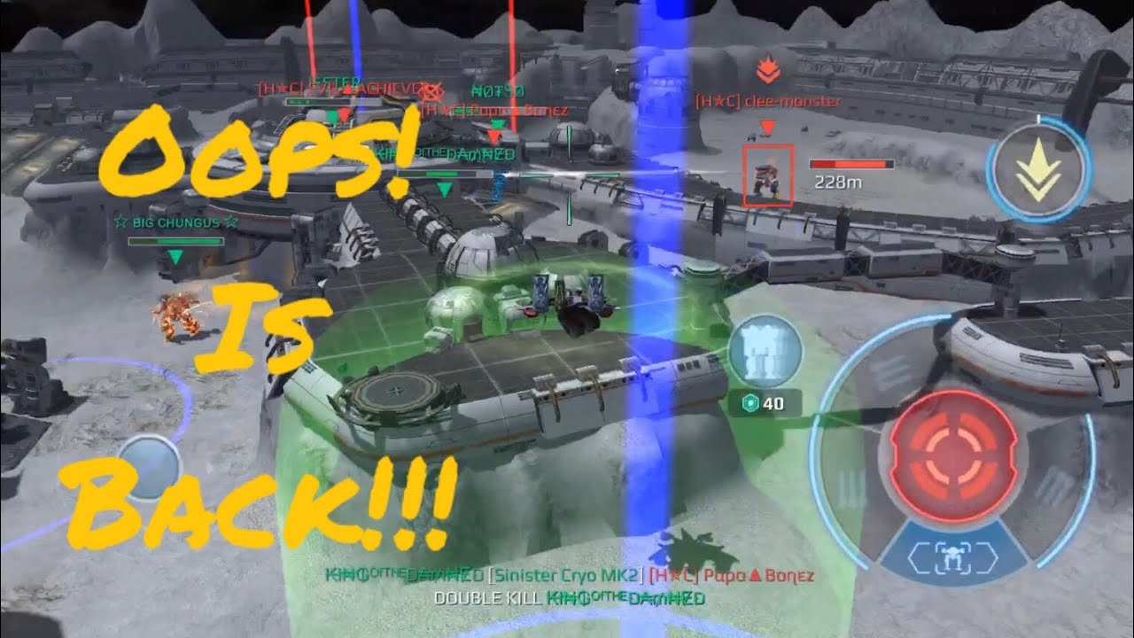 NOOB (5) vs H✯C (6) - Oops! is back!!! - MOON - iOS vs Android - War Robots