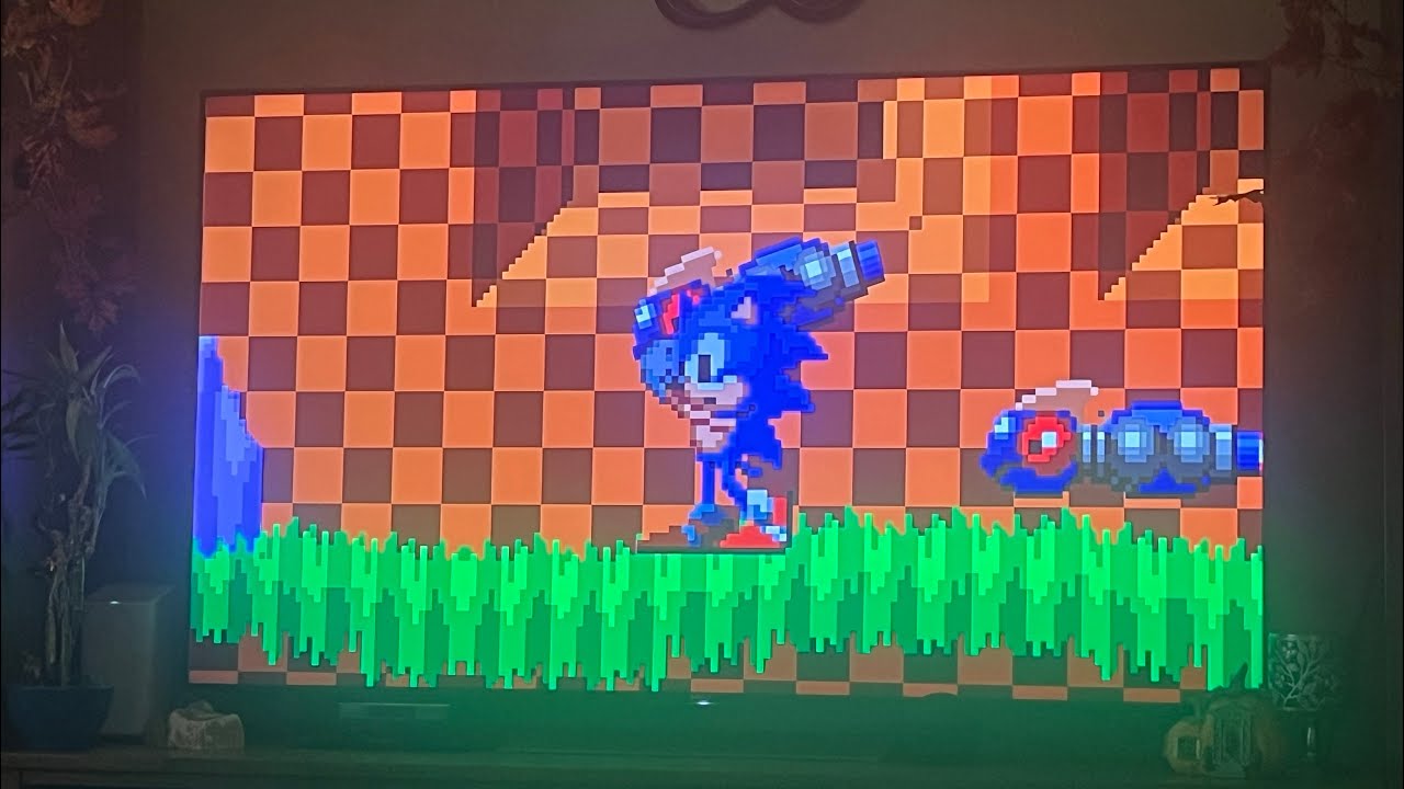 Charsonic reacts to Sonic Oddzone - Green Hill Zone (16-bit Sprite Animation) from DoujinPixation