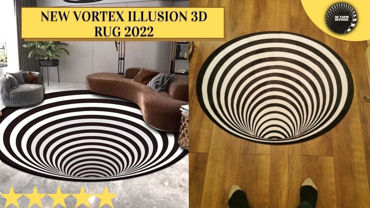 The best 3d vortex illusion rug 2022 #vortexillusionrug #3dtapisofficiel