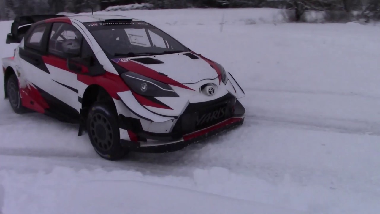Elfyn Evans & Toyota yaris wrc winter wonder rally test