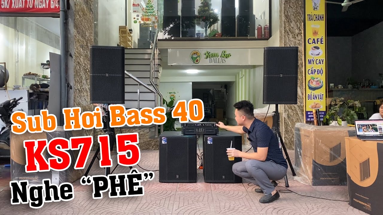 Sub Hơi Mới Nhất DBacoustic KS715 Bass 40 - LH 0393551234