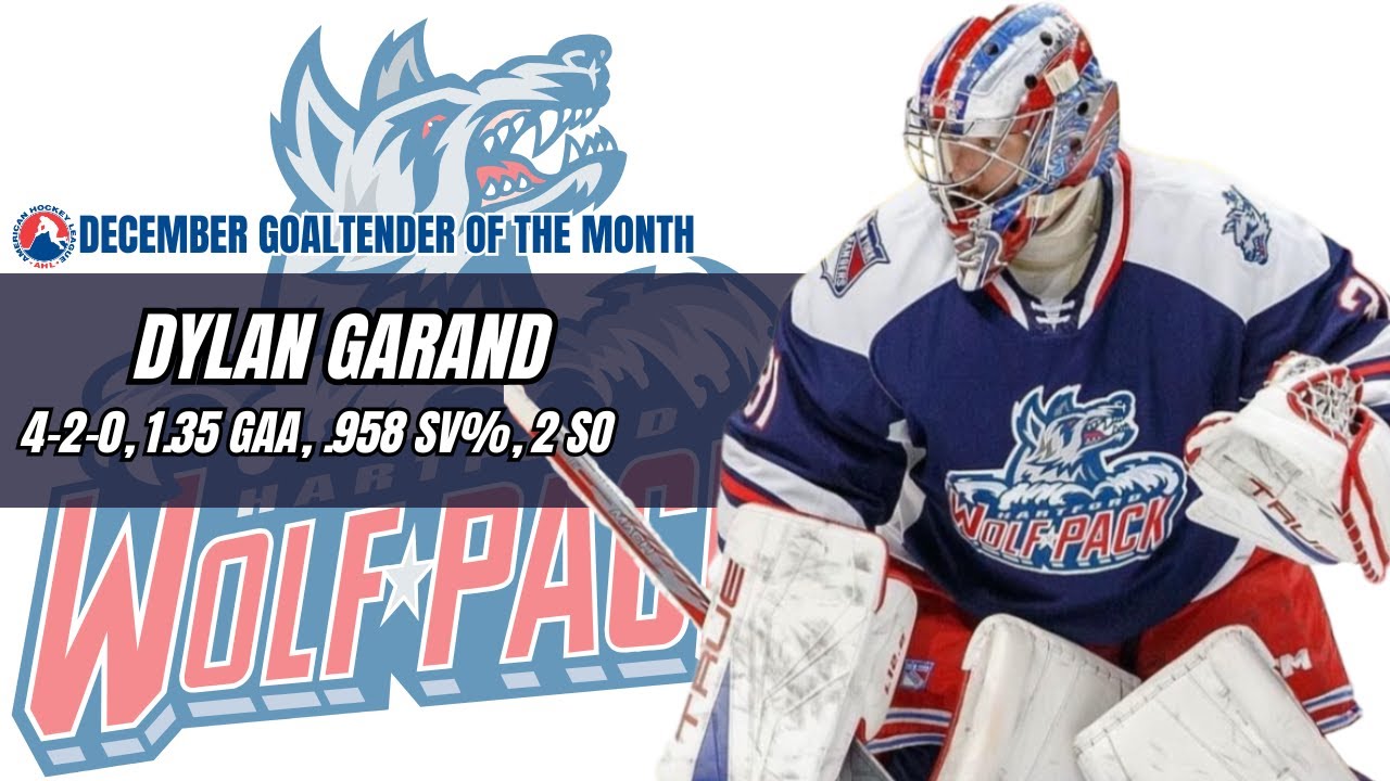 Dylan Garand AHL Goalie of the Month: Hartford Wolfpack