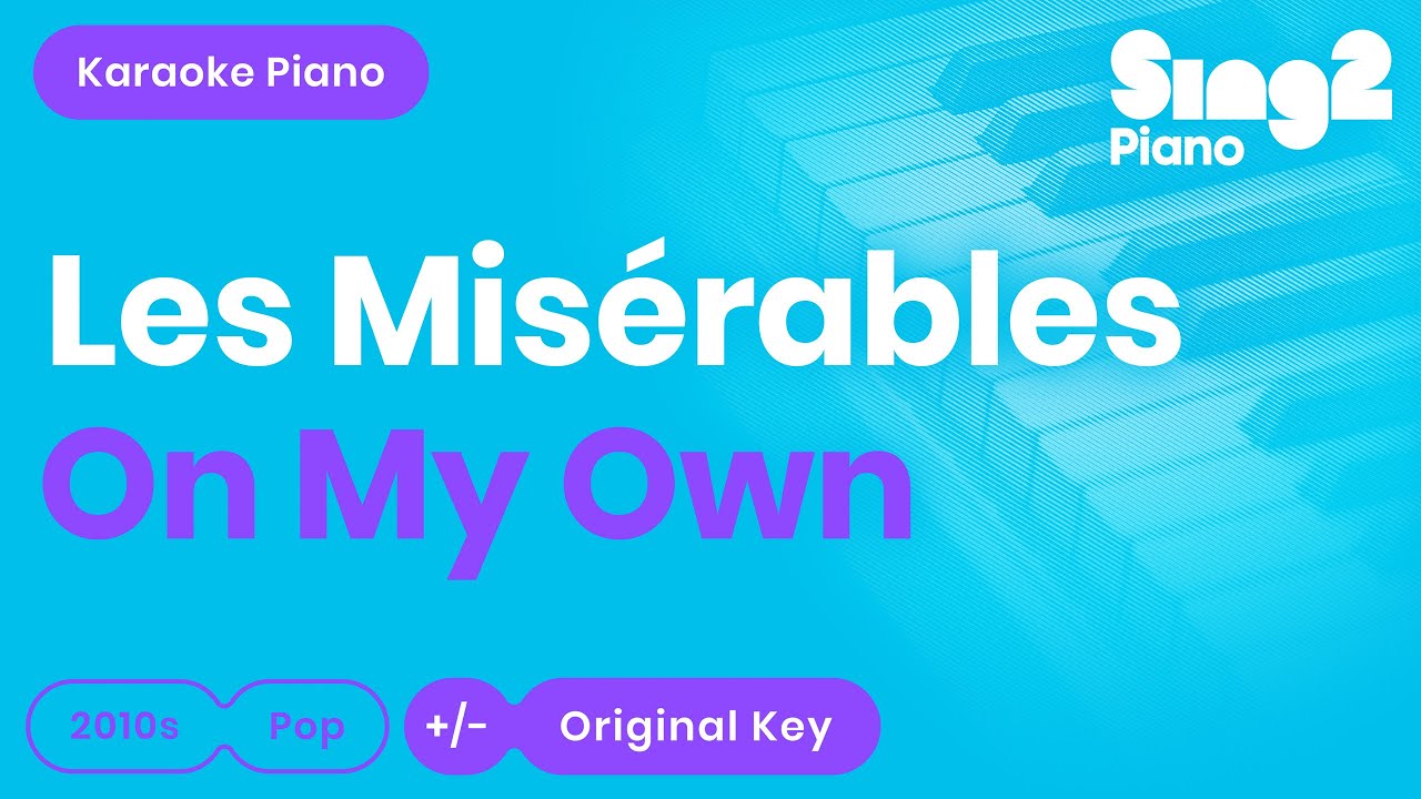 On My Own - Les Misérables | Lea Salonga (Karaoke Piano)