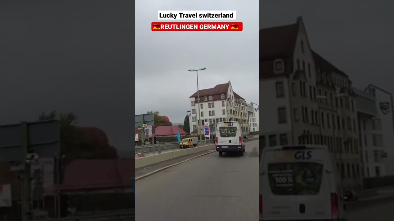 Reutlingen Germany🇩🇪🇨🇭 driving / city in 4k 60fps UHD #travel #shorts #europe #walking