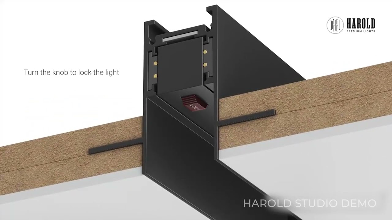 20mm Magnetic Track Lighting System | Premium Architectural Lighting by Harold